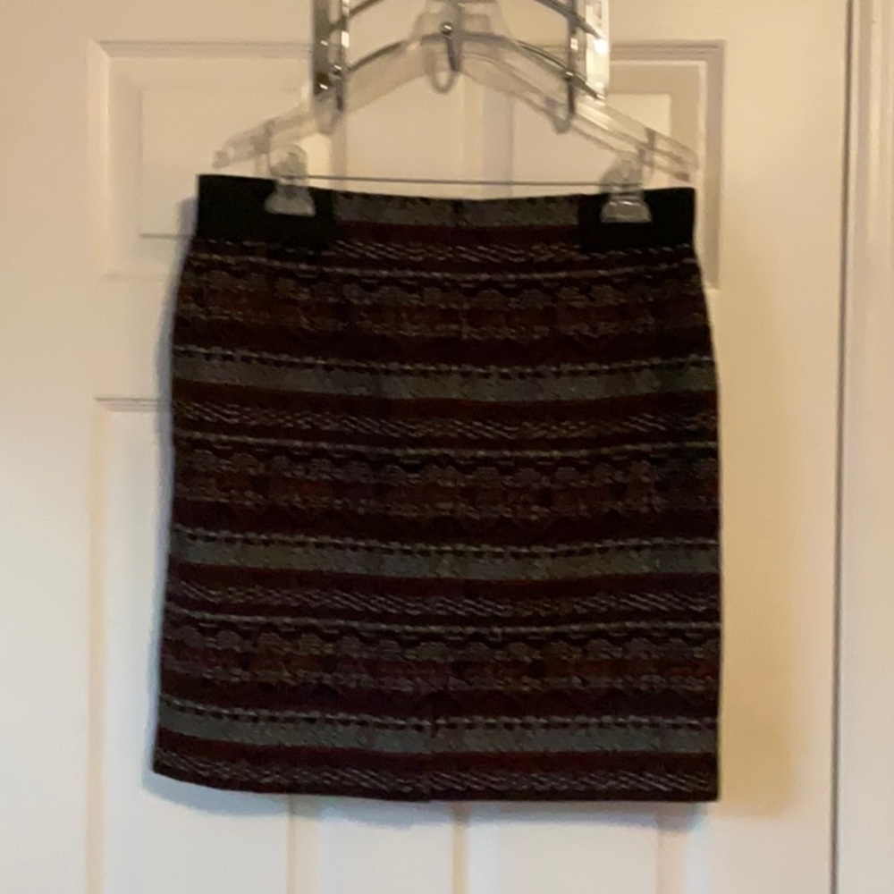 J. Jill Women’s Stretch Plaid Mini Pencil Skirt Size Medium Petite